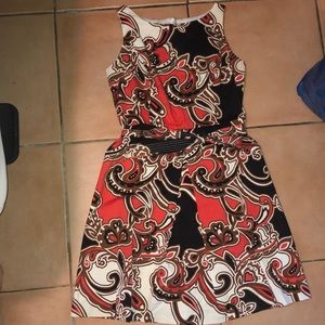 Merona empire waist patterned dress size 10